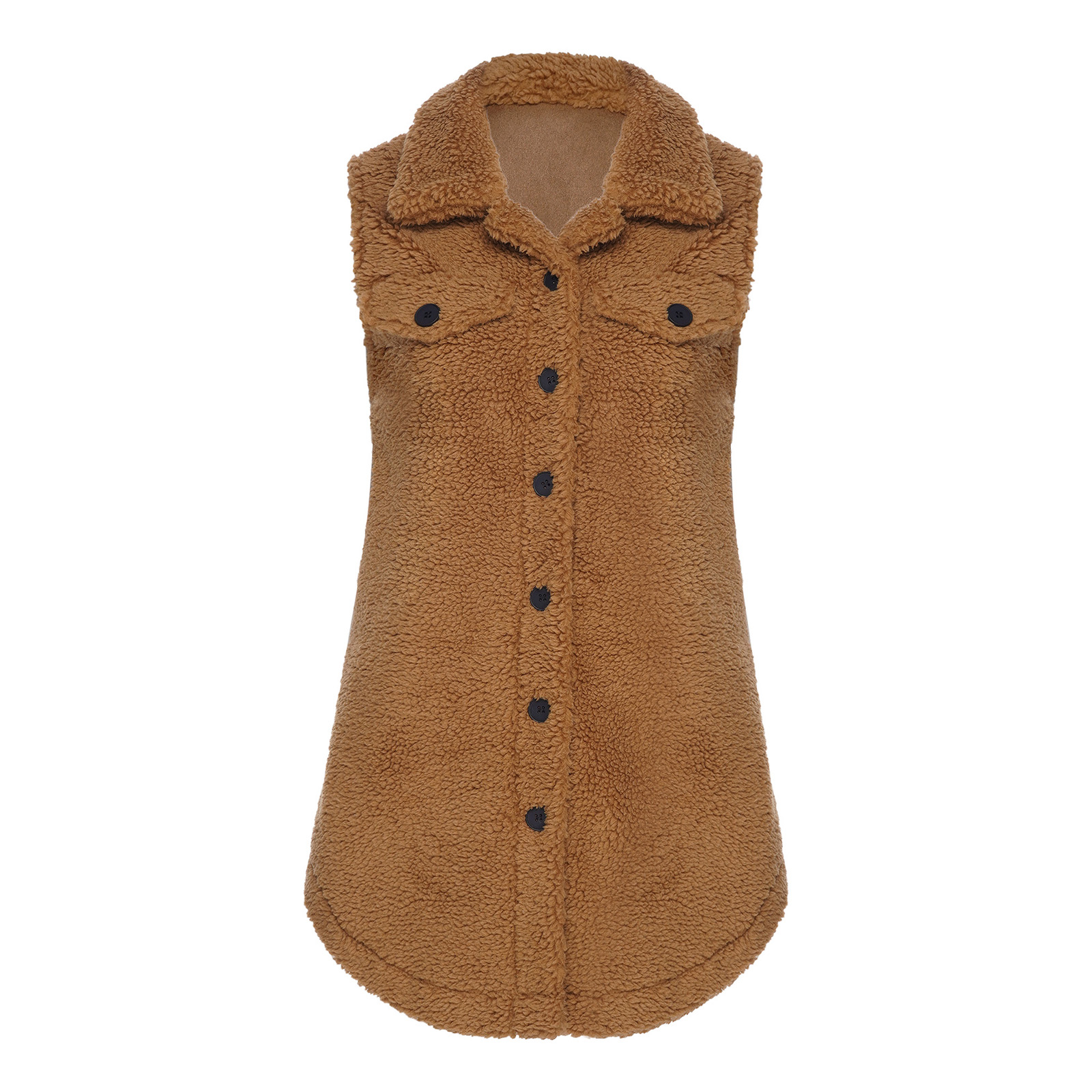 Sherpa Coat Women - Bayan Sıcak Polar Sherpa Ceket Yaka