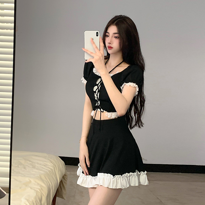 Women'S Fashion Suit - Instagram Tarzı Kadın İki Parçalı Etekli