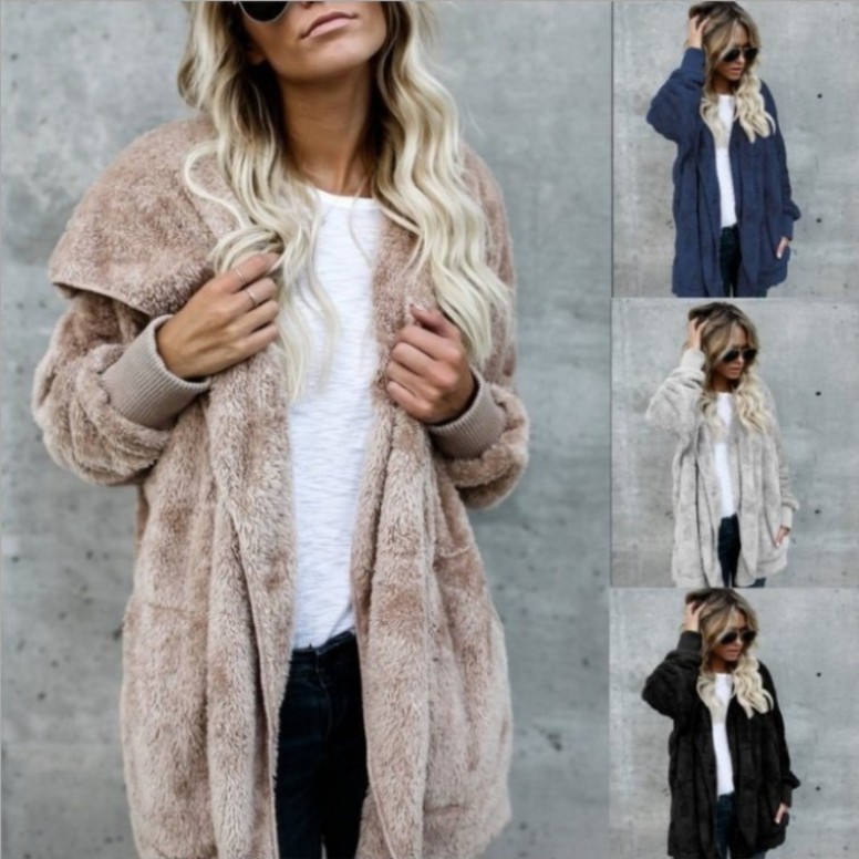 Sherpa Coat Women - Sıcak Peluş Suni Kürk Ceket Çift