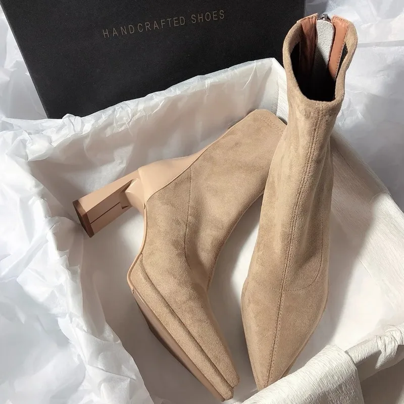 Women'S Fashion Ugg Boots - 2026 Yeni Kadın Yüksek Topuklu Sivri