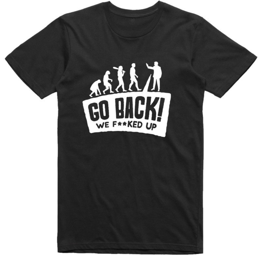 Women Fashion Evolution - Erkek Komik T Shirt Evrim Geri