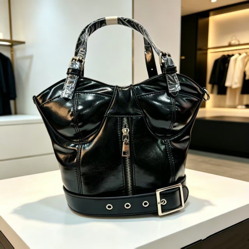 Women'S Fashion Edgy - Korseli Büstiyer Şeklinde Üstten Saplı El