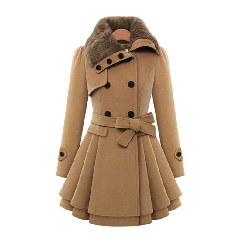 Sherpa Coat Women - Kış ince uzun yün Sherpa mont