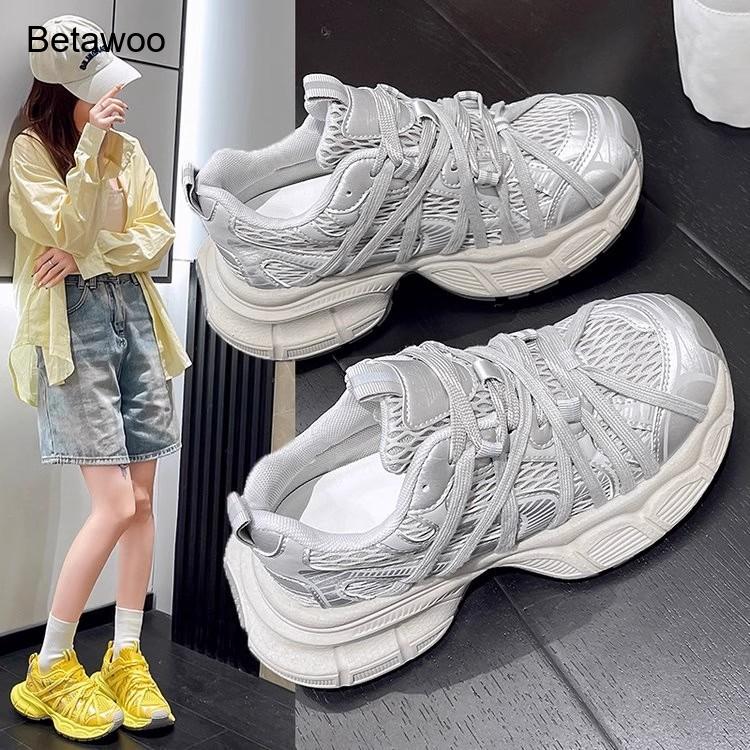 Kadın Modası Fileli Platform K - Women'S Yellow Fashion Sneakers incelemesi ve fiyatı