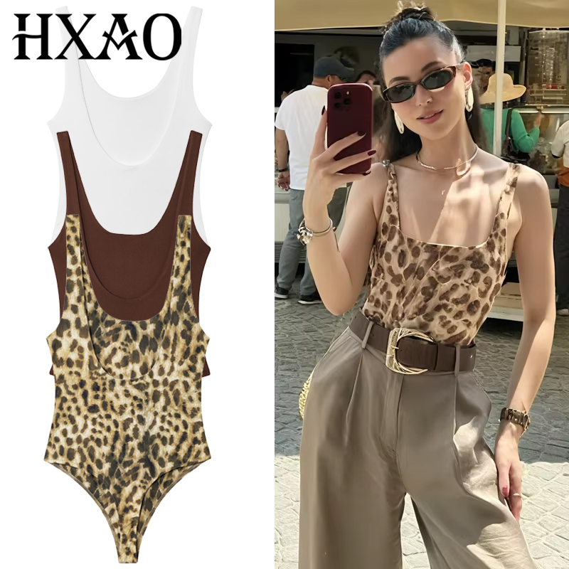HXAO Leopar Kayma Bodysuit Kad - Corset Top Boned incelemesi ve fiyatı