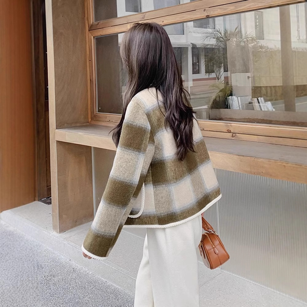 Tweed Ceket Mavi Kadın Kışlık  - Sherpa Coat Women incelemesi ve fiyatı