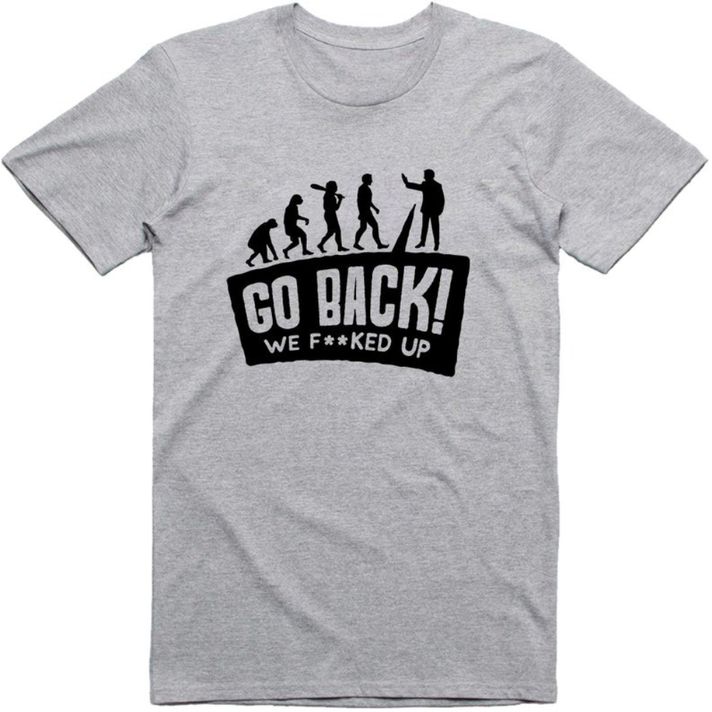 Erkek Komik T Shirt Evrim Geri - Women Fashion Evolution incelemesi ve fiyatı