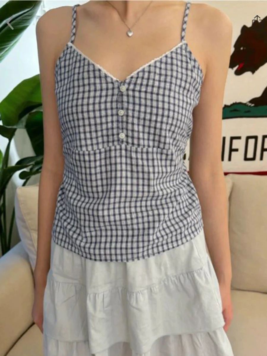 Donanma ekose tankı şort 2 par - Lace Trim Cami incelemesi ve fiyatı
