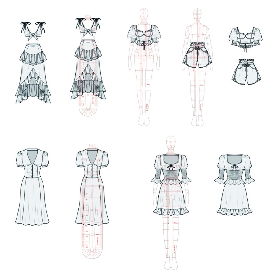 Kadın moda çizim cetvel figürü - Women Fashion Figure Template incelemesi ve fiyatı