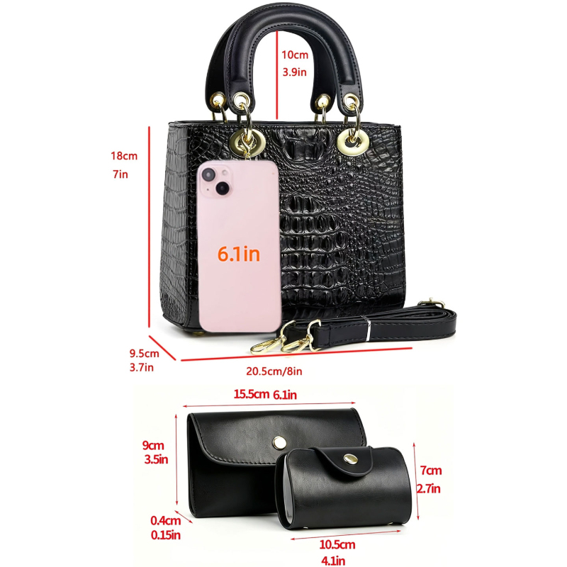 3 parçalı kadın çanta seti, kü - Women Fashion Handbags incelemesi ve fiyatı