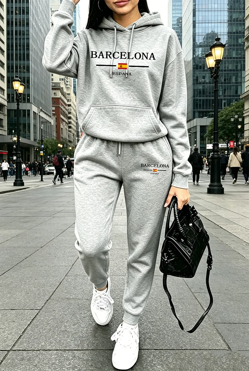 Moda Kadın Eşofman Takımı Bask - Women'S Fashion Sweatshirts incelemesi ve fiyatı