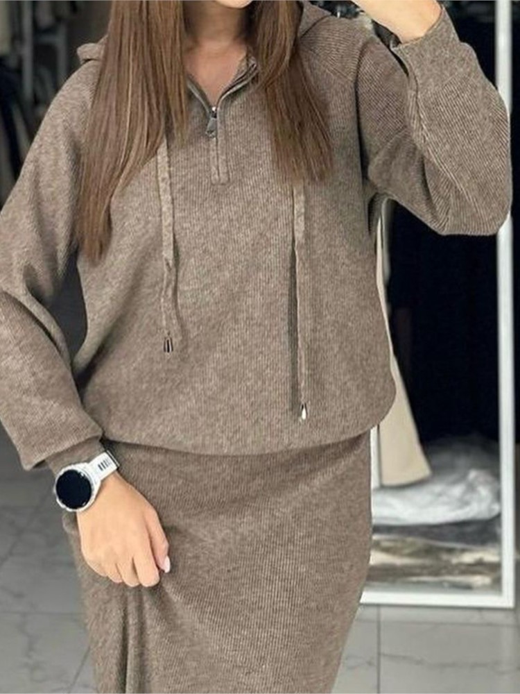 Kadın Moda Rahat Etek Seti Son - Women'S Fashion Sweatshirts incelemesi ve fiyatı