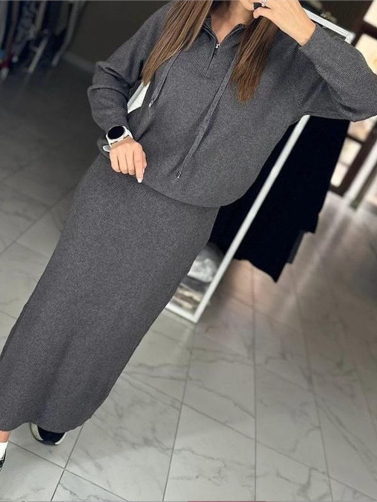 Kadın Moda Rahat Etek Seti Son - Women'S Fashion Sweatshirts incelemesi ve fiyatı
