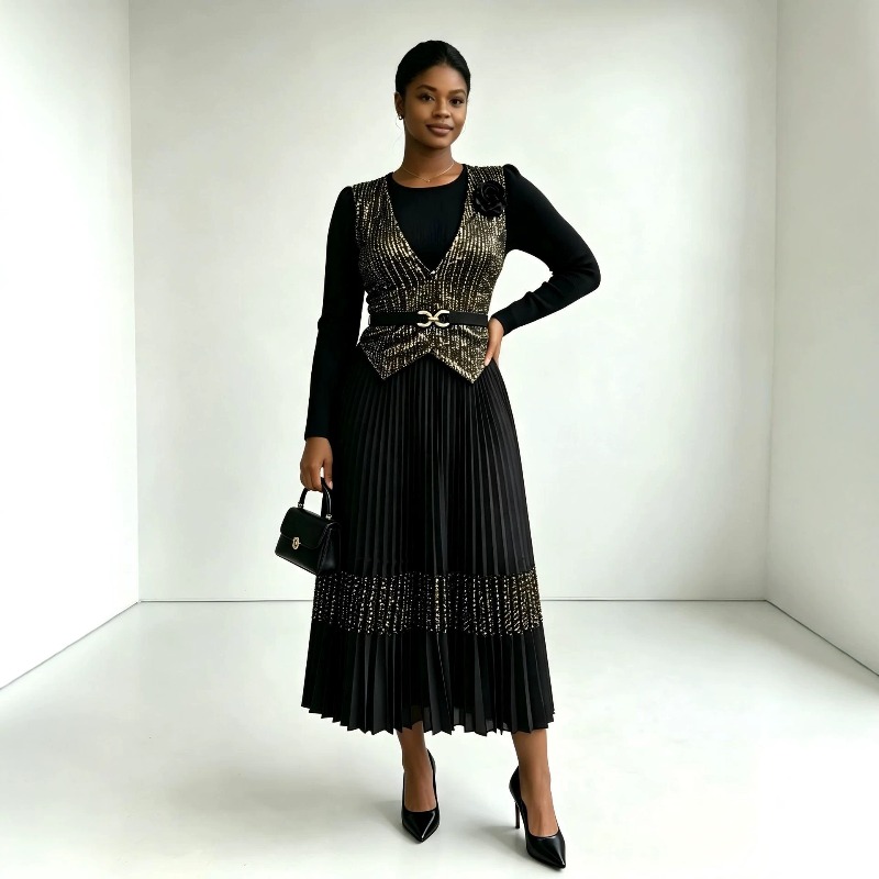 Miyake Pileli 2026 Slim Fit Mo - Women'S Fashion Gilded Age incelemesi ve fiyatı