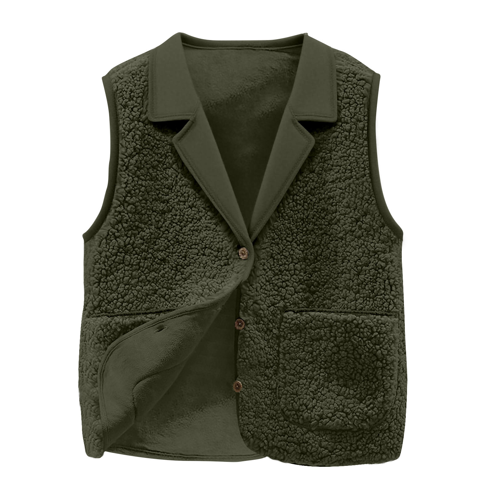 Kadın Sherpa Polar Yelek, Yaka - Sherpa Coat Women incelemesi ve fiyatı