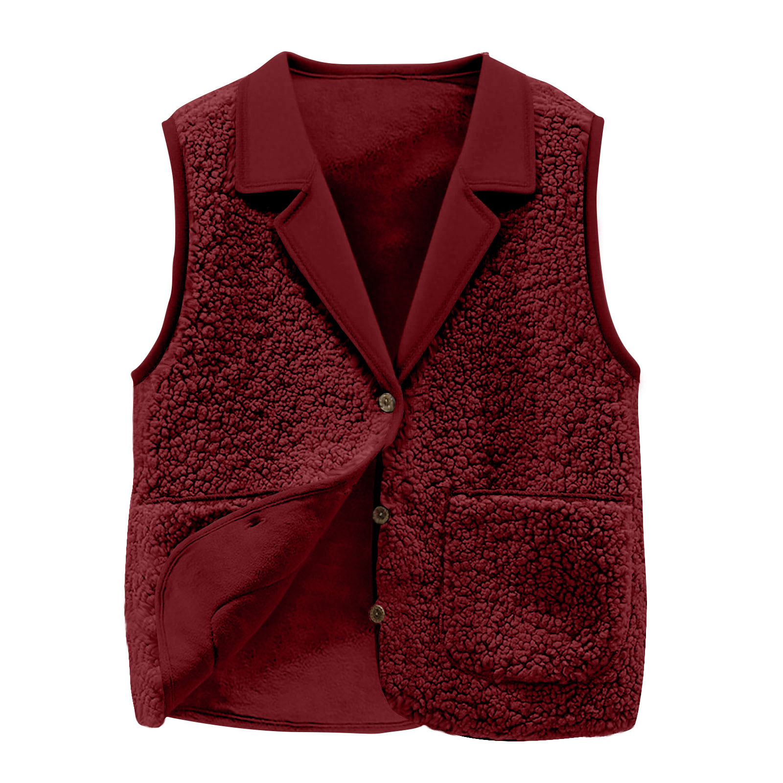 Kadın Sherpa Polar Yelek, Yaka - Sherpa Coat Women incelemesi ve fiyatı