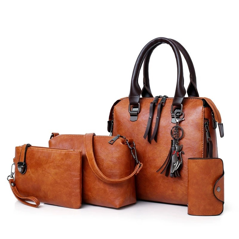 4 Adet Düz Renkli Çanta Seti,  - Women Fashion Handbags incelemesi ve fiyatı