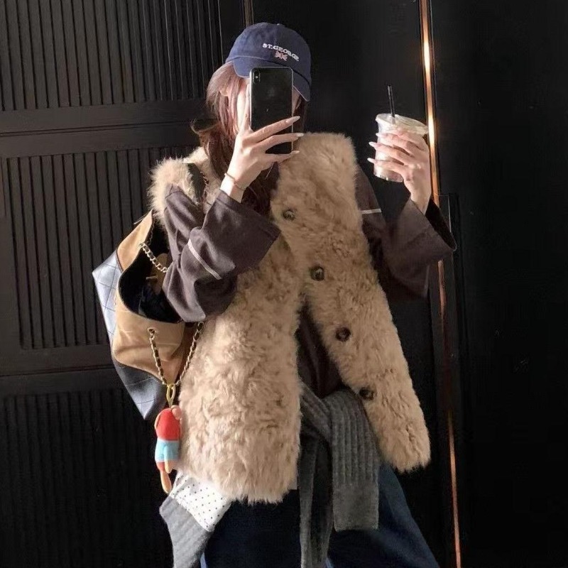 Kadın 2026 Sonbahar Kış Yeni S - Sherpa Coat Women incelemesi ve fiyatı